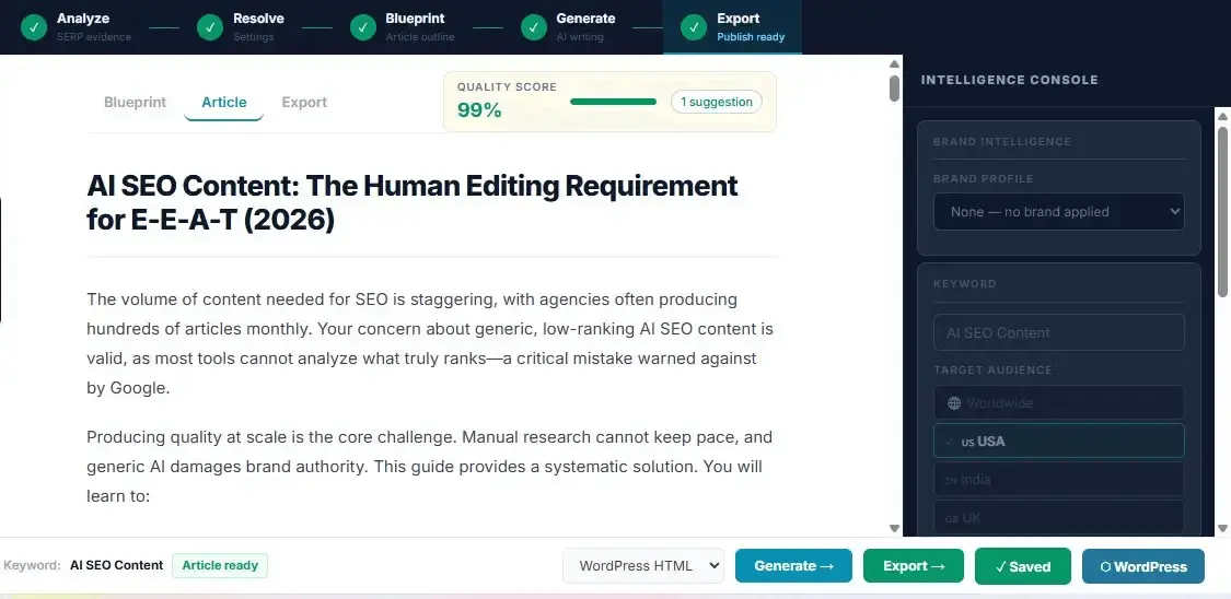 Screenshot 1 of WryveAI