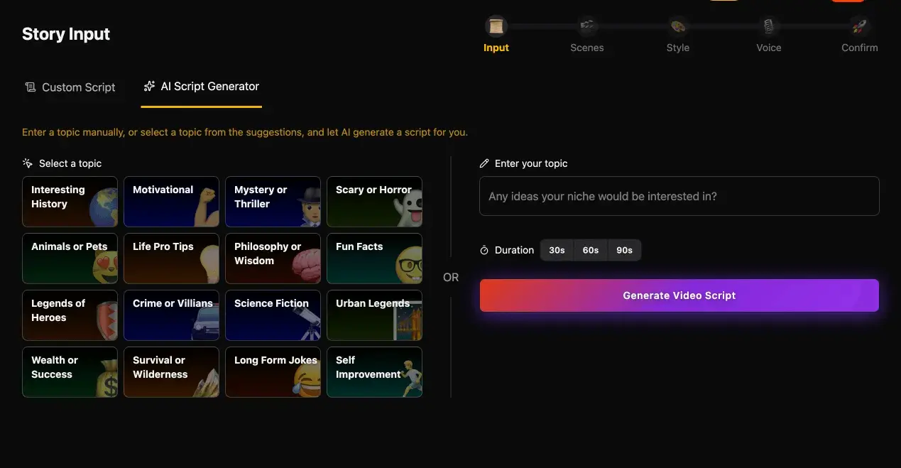 Screenshot 3 of AI Story Video Generator
