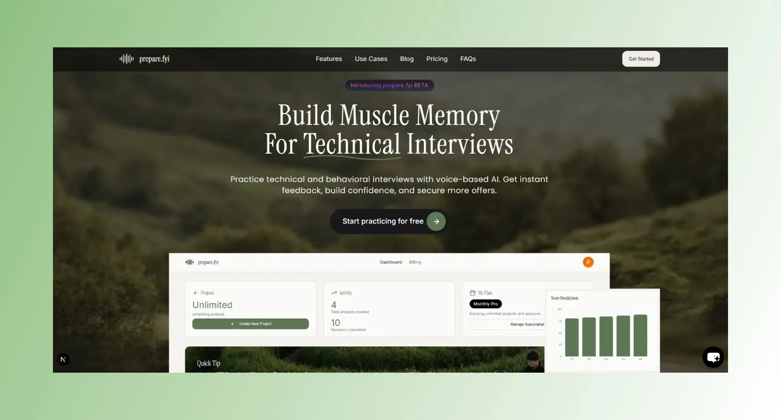 Screenshot 2 of prepare.fyi - AI-Powered Interview Prep