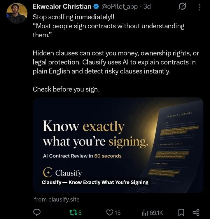 Screenshot 2 of Clausify
