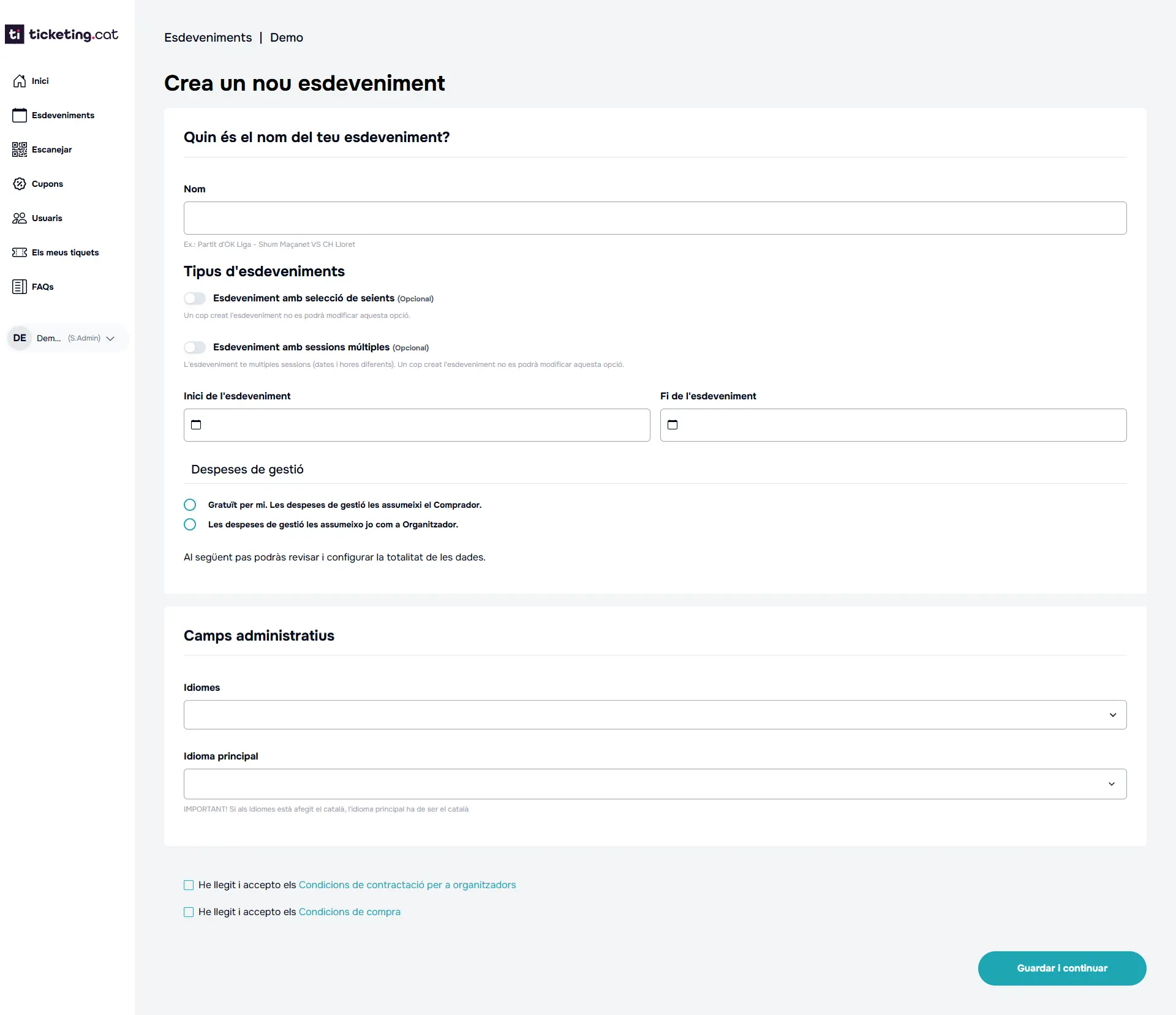 Screenshot 1 of Ticketing.cat