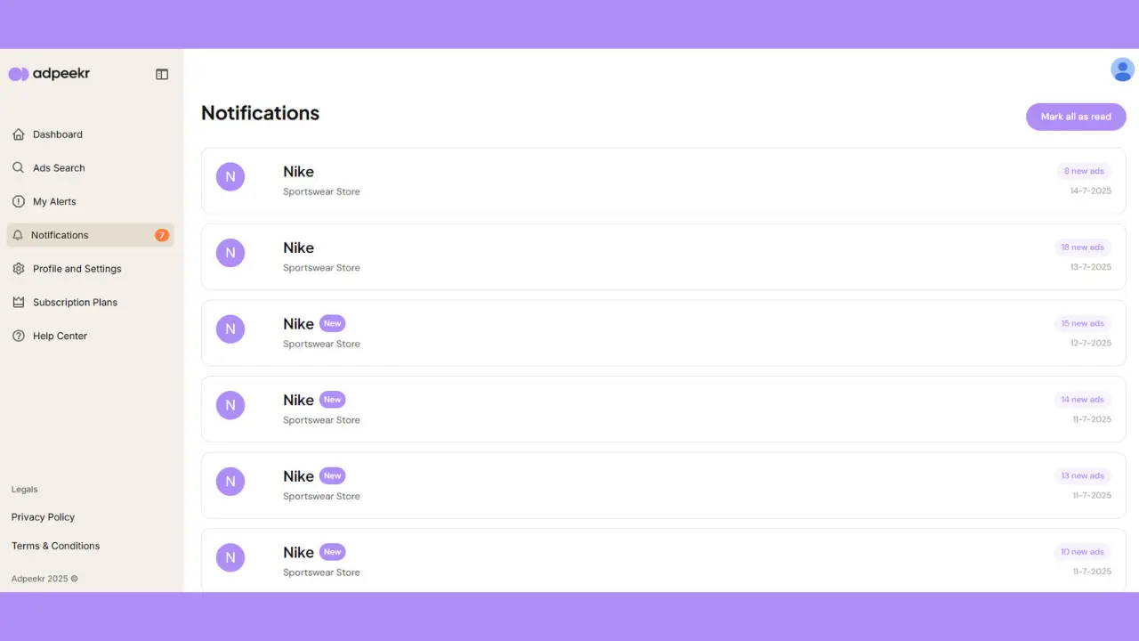 Screenshot 1 of AdPeekr