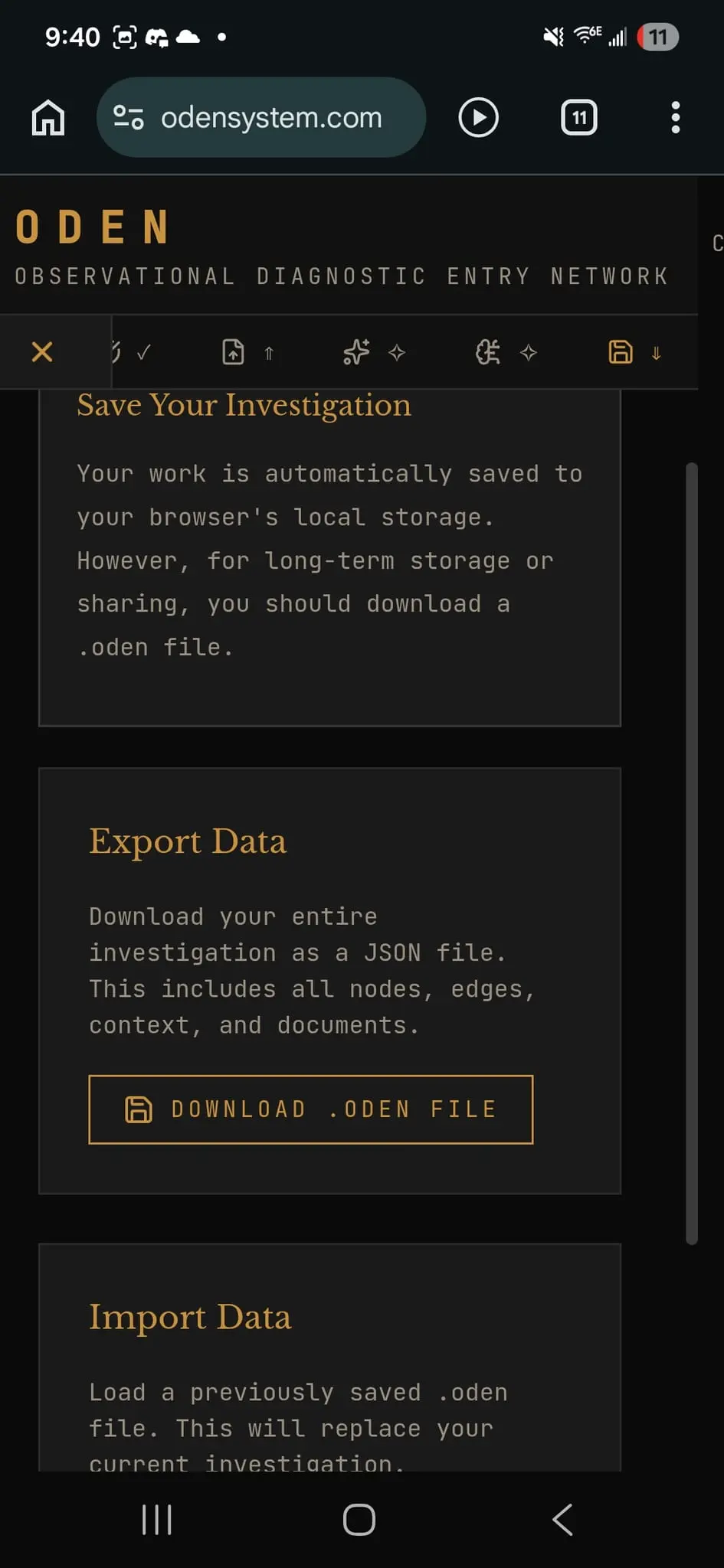 Screenshot 2 of ODEN