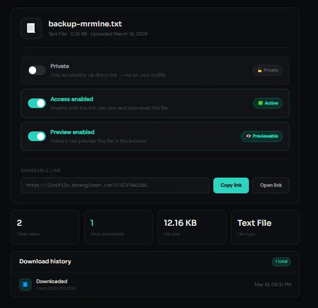 Screenshot 4 of LinkFilo