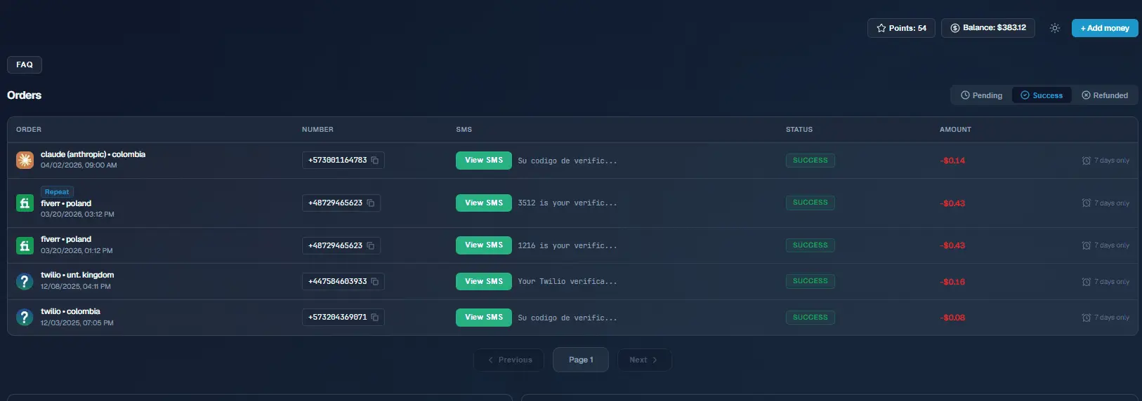 Screenshot 4 of CodesSender