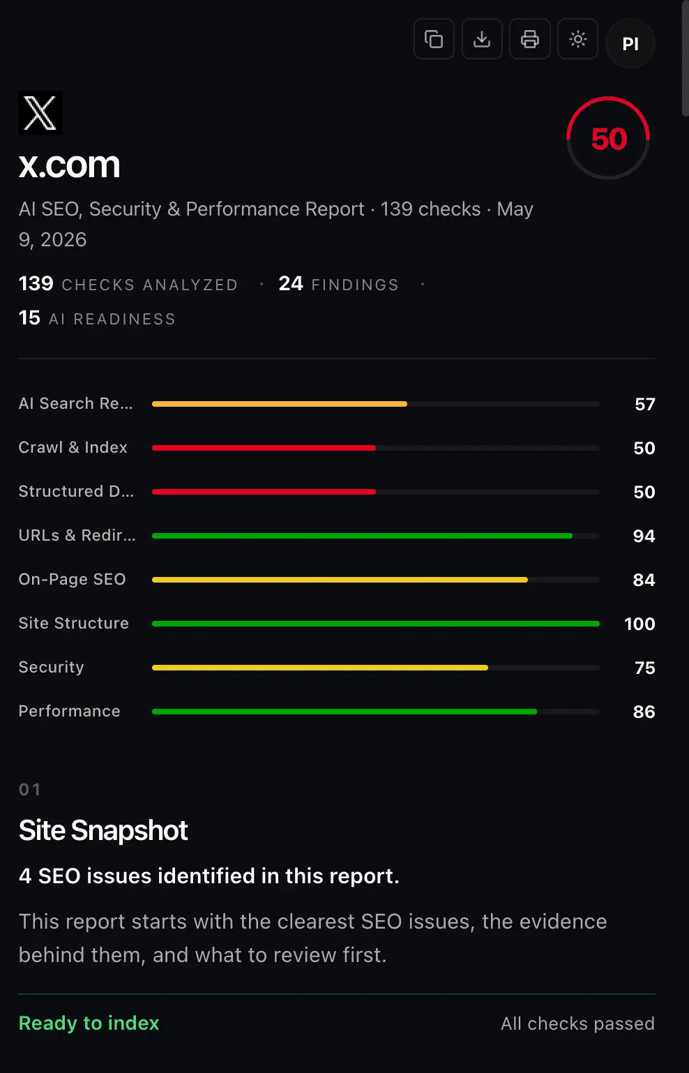 Screenshot 2 of SEOReport