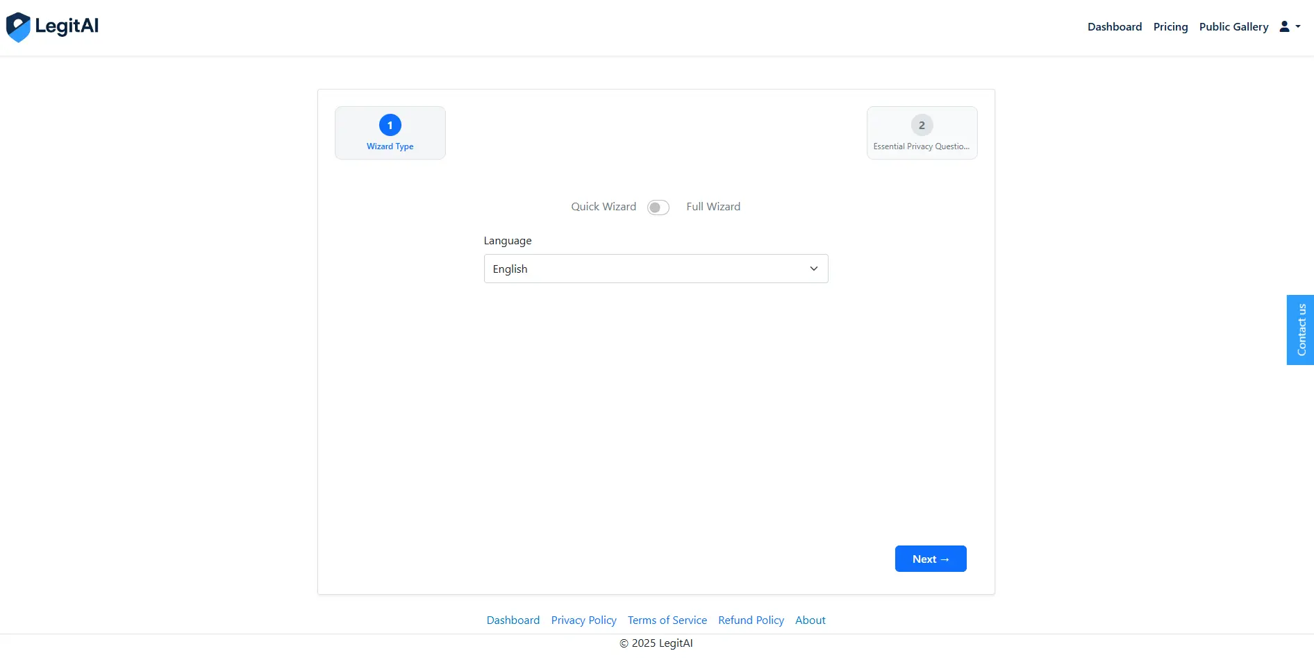 Screenshot 2 of LegitAI Legal pages in minutes. AI-smart