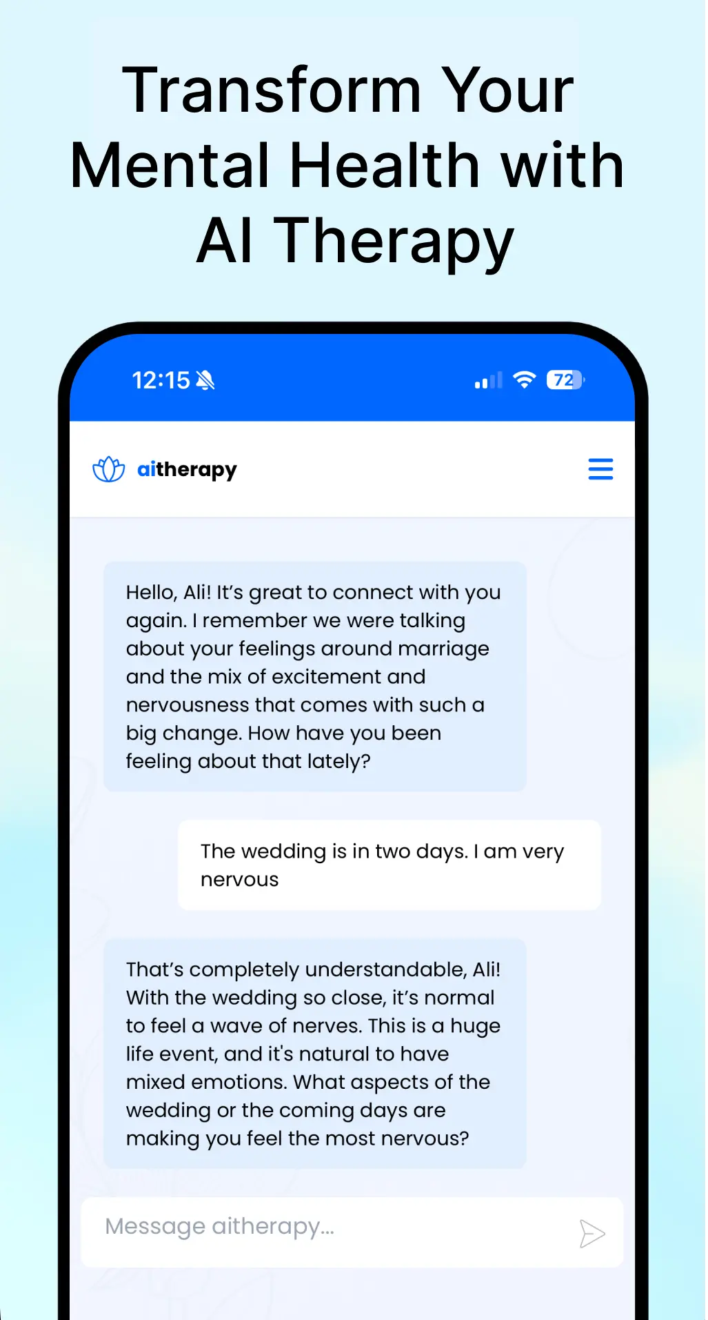 Screenshot 1 of Aitherapy