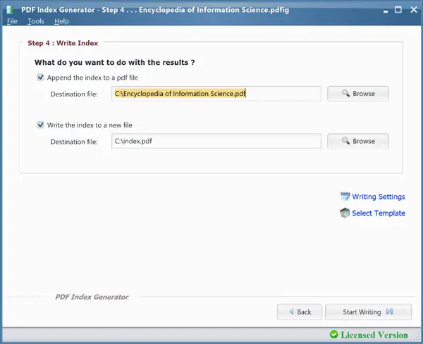 Screenshot 8 of PDF Index Generator