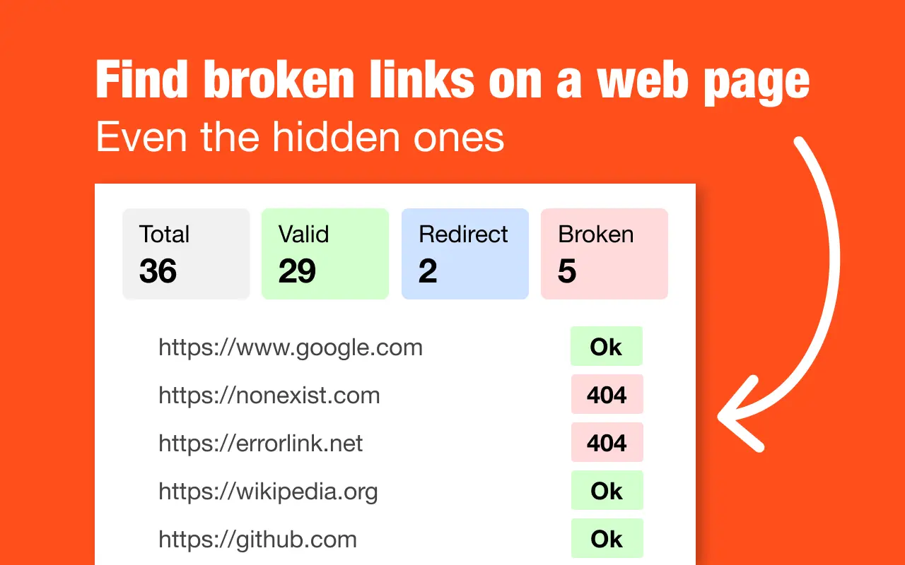 Screenshot 1 of Broken Links Checker