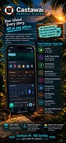 Screenshot 1 of Castawai Podcast Player