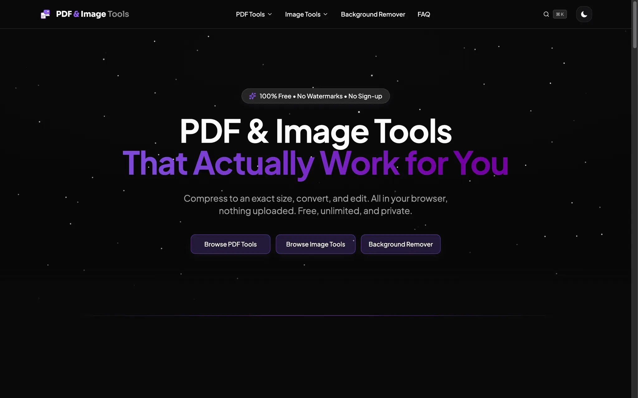 Screenshot 1 of PDF & Image Tools