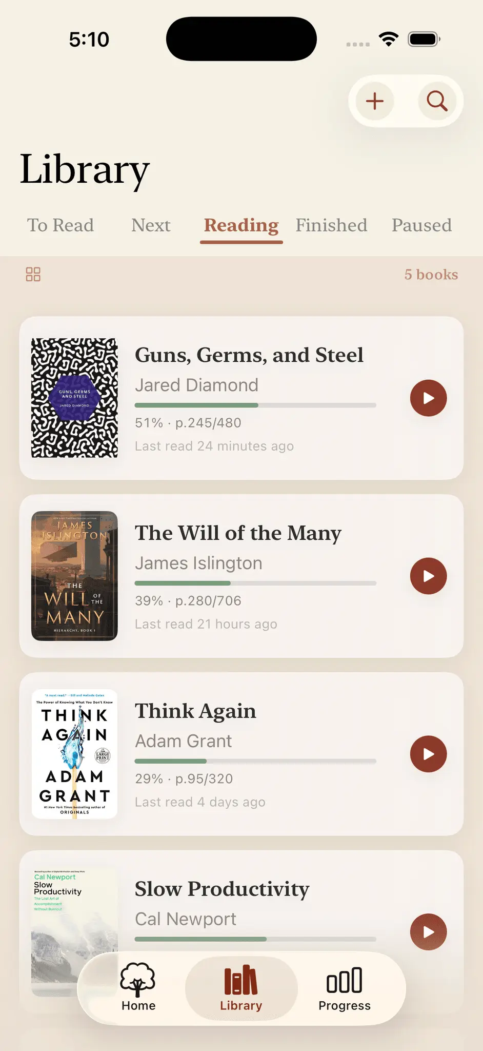 Screenshot 6 of Nous: Reading Tracker