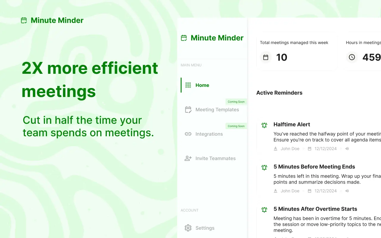 Screenshot 2 of Minute Minder