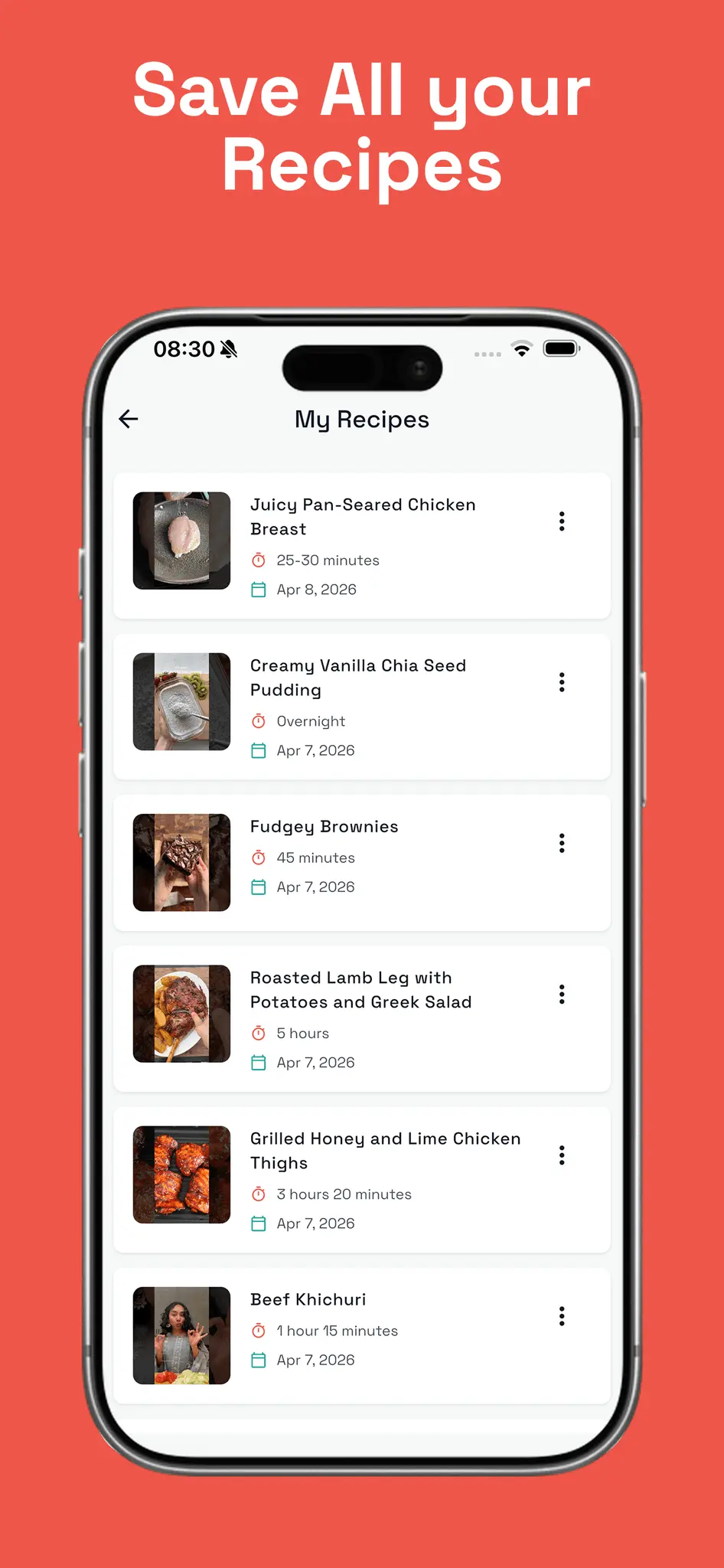 Screenshot 1 of Video to Recipe