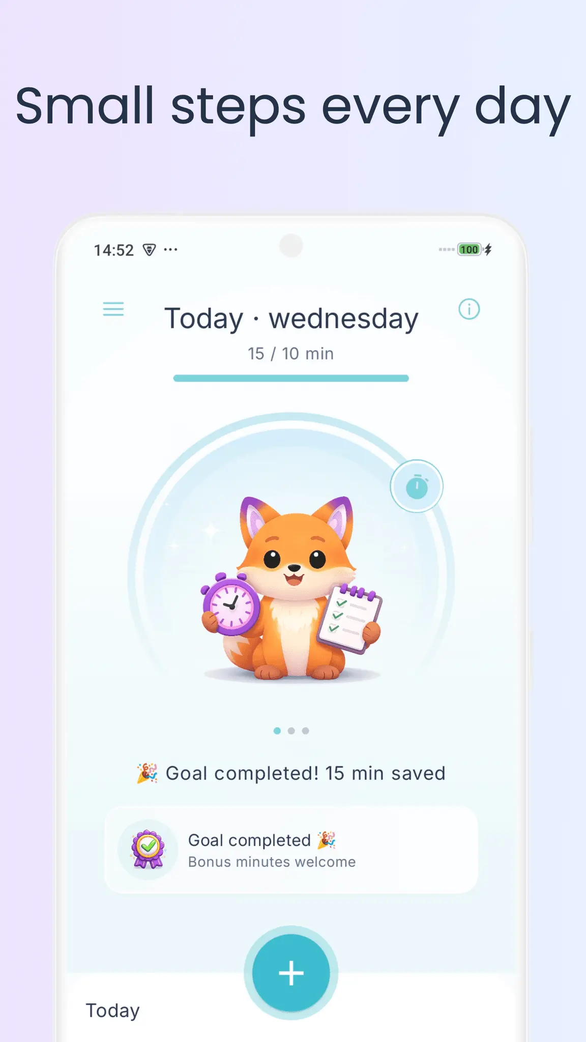 Screenshot 1 of Just Minutes: 5-Minute Tasks