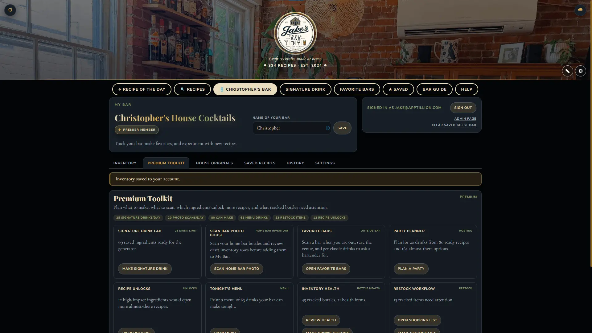 Screenshot 2 of Jake's House Bar