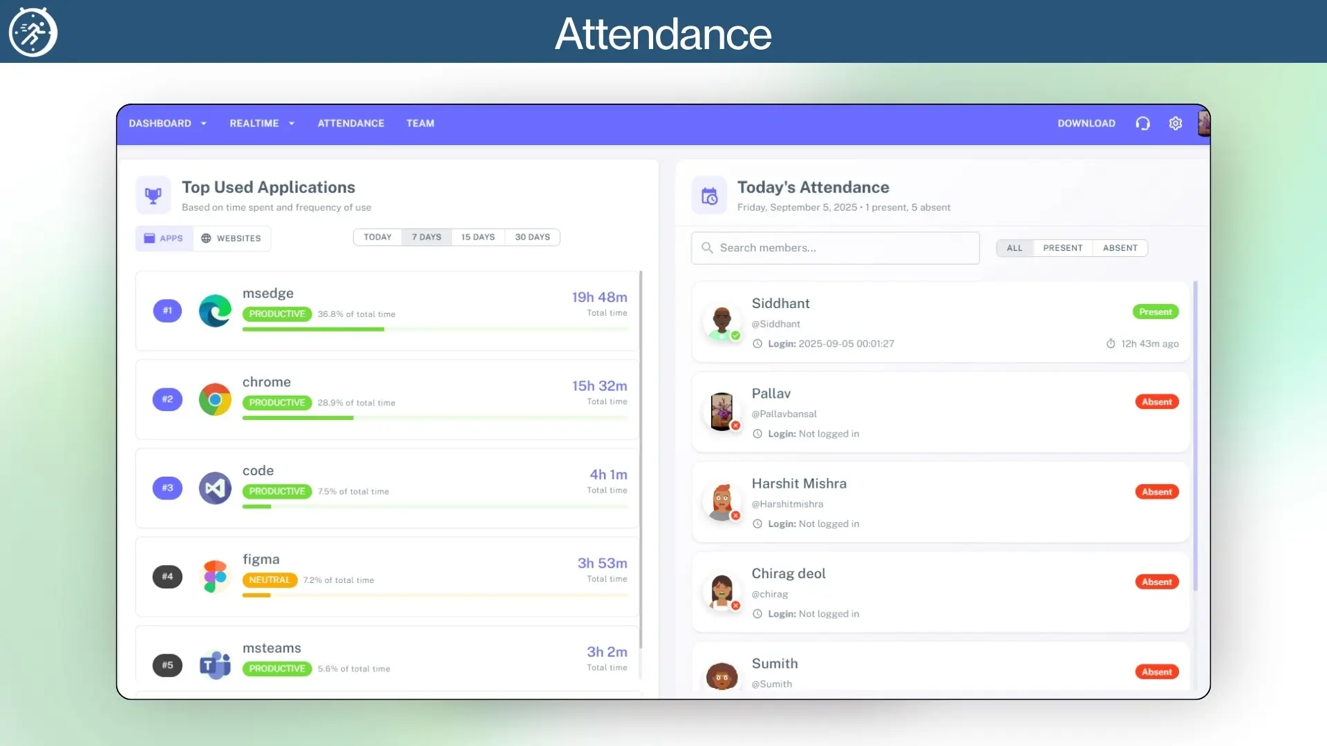 Screenshot 4 of Backlsh - Improve Productivity By Tracki