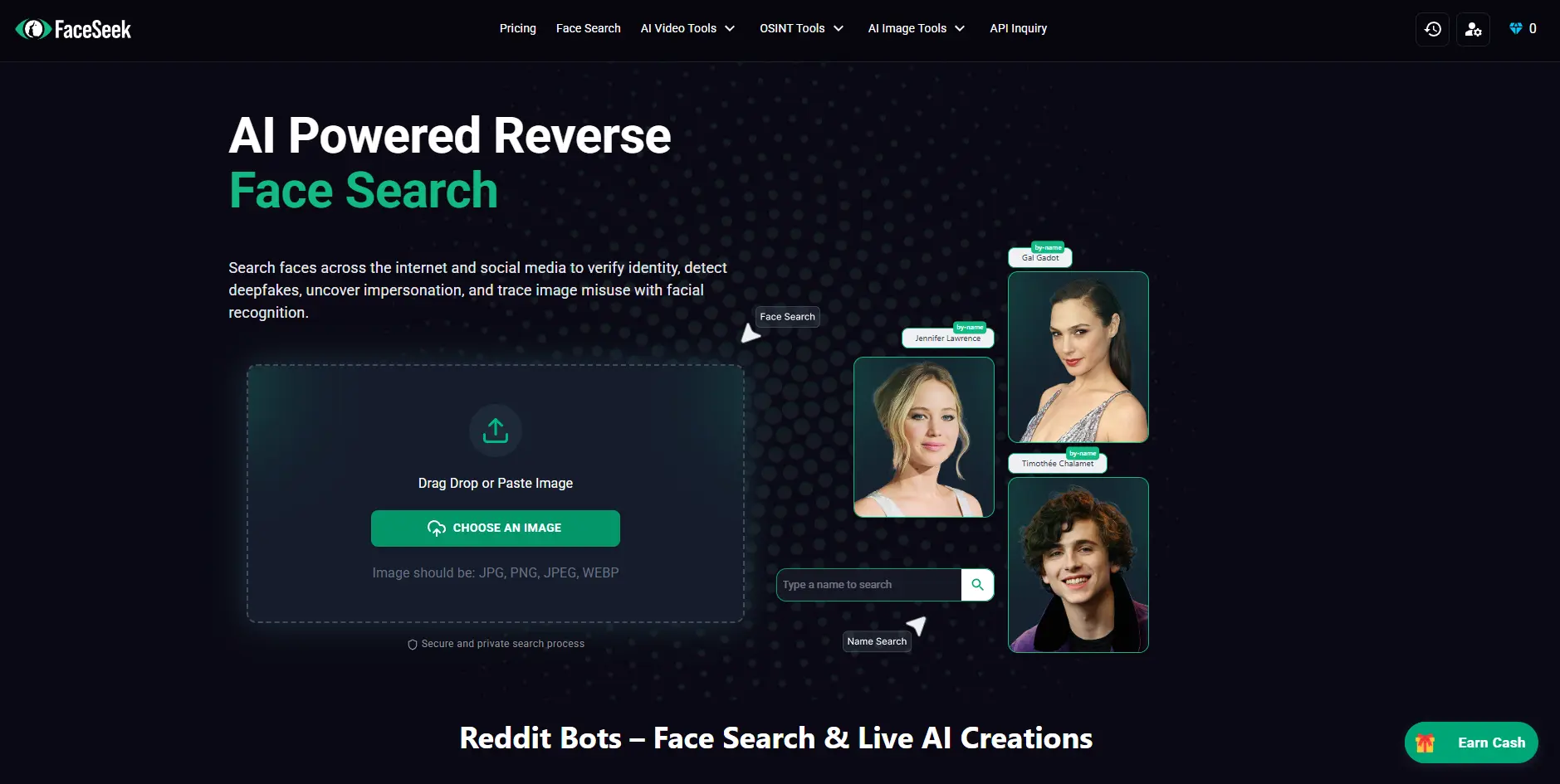 Screenshot 1 of FaceSeek