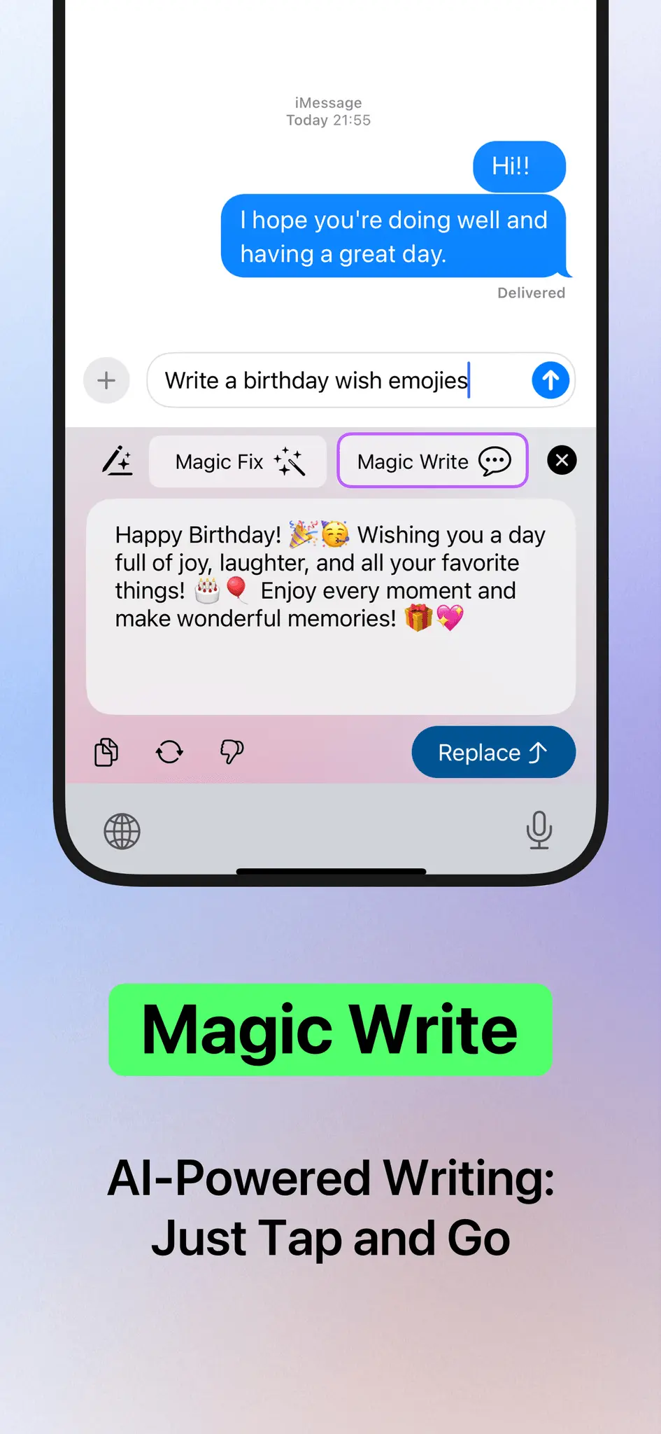 Screenshot 3 of AnyWrite – AI Keyboard