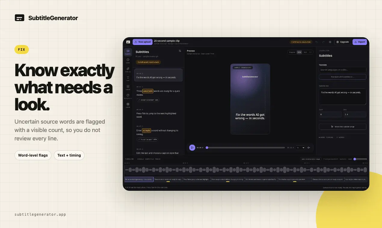 Screenshot 3 of SubtitleGenerator