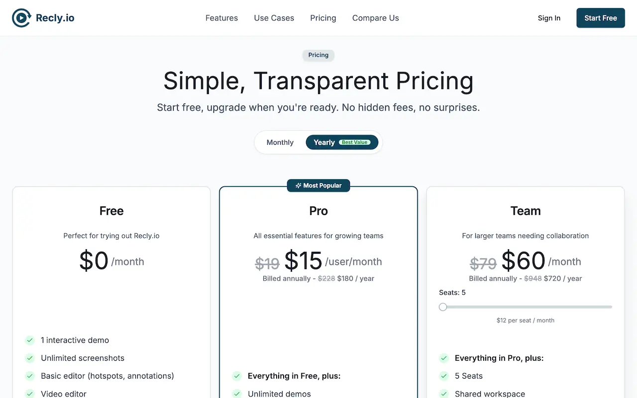 Screenshot 3 of Recly.io