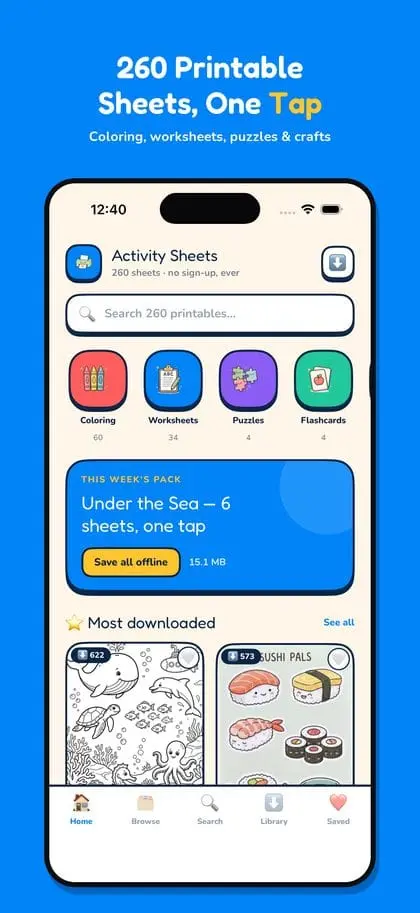 Screenshot 2 of Free Printables for Kids
