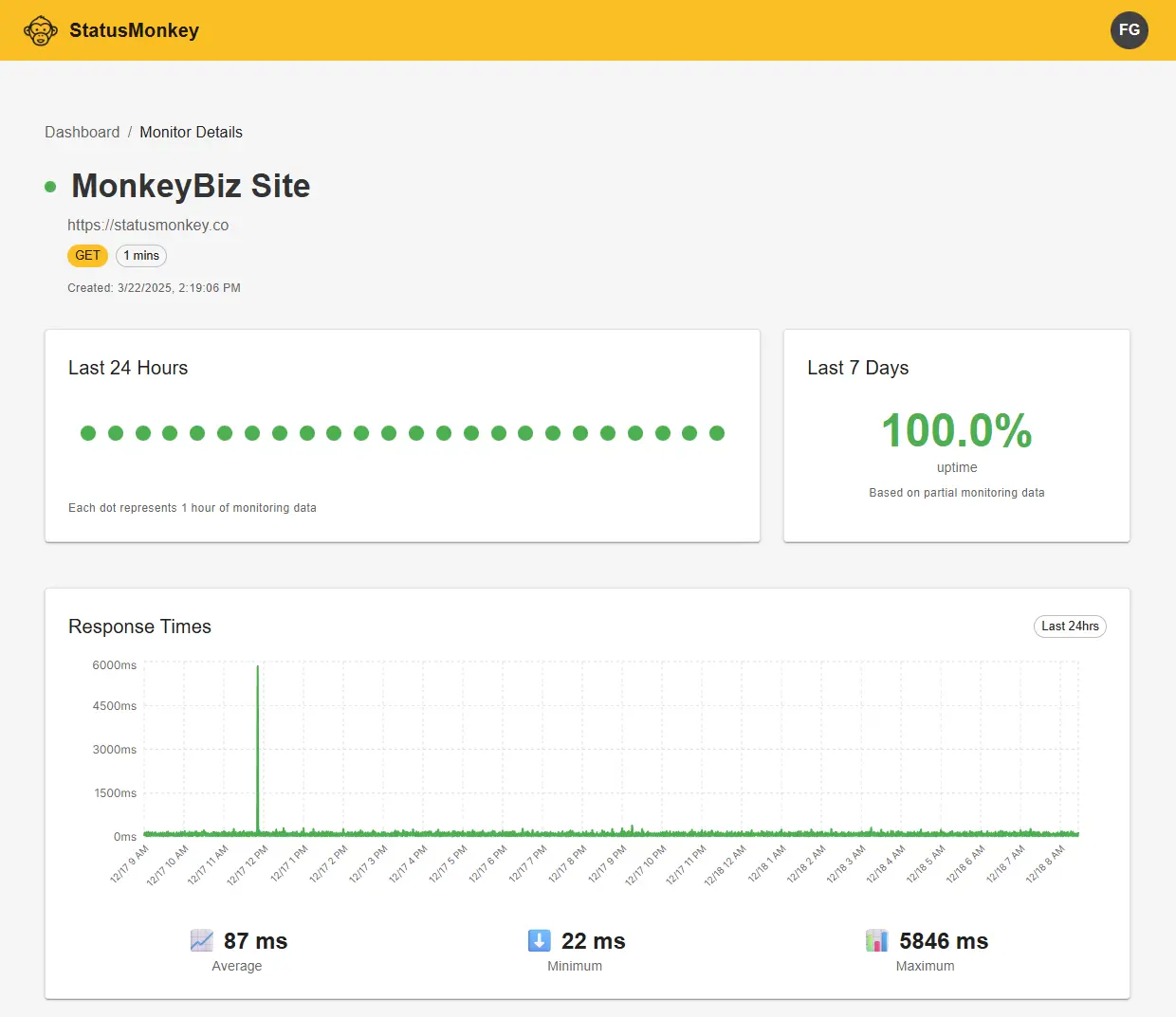 Screenshot 3 of StatusMonkey