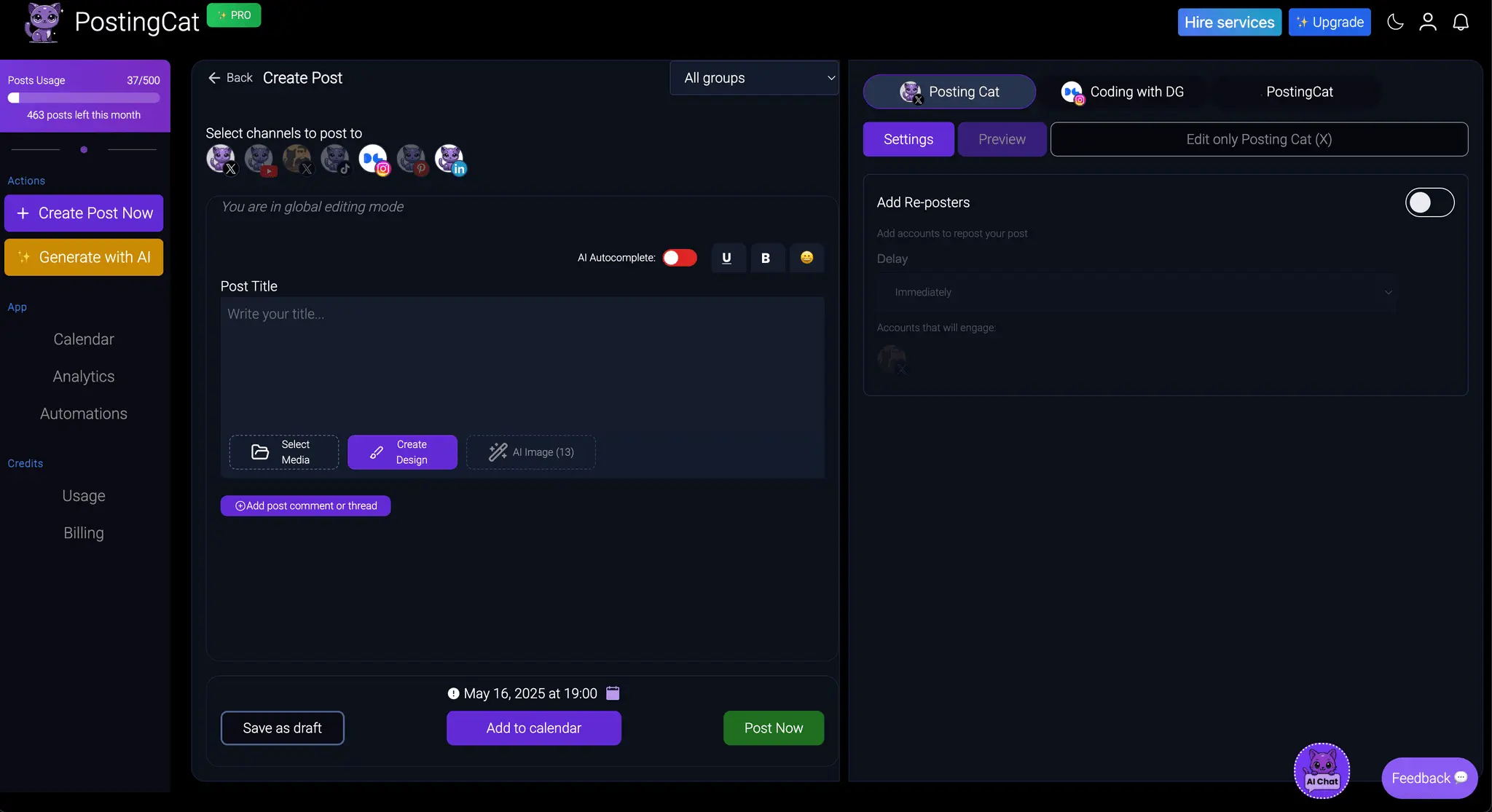 Screenshot 2 of PostingCat