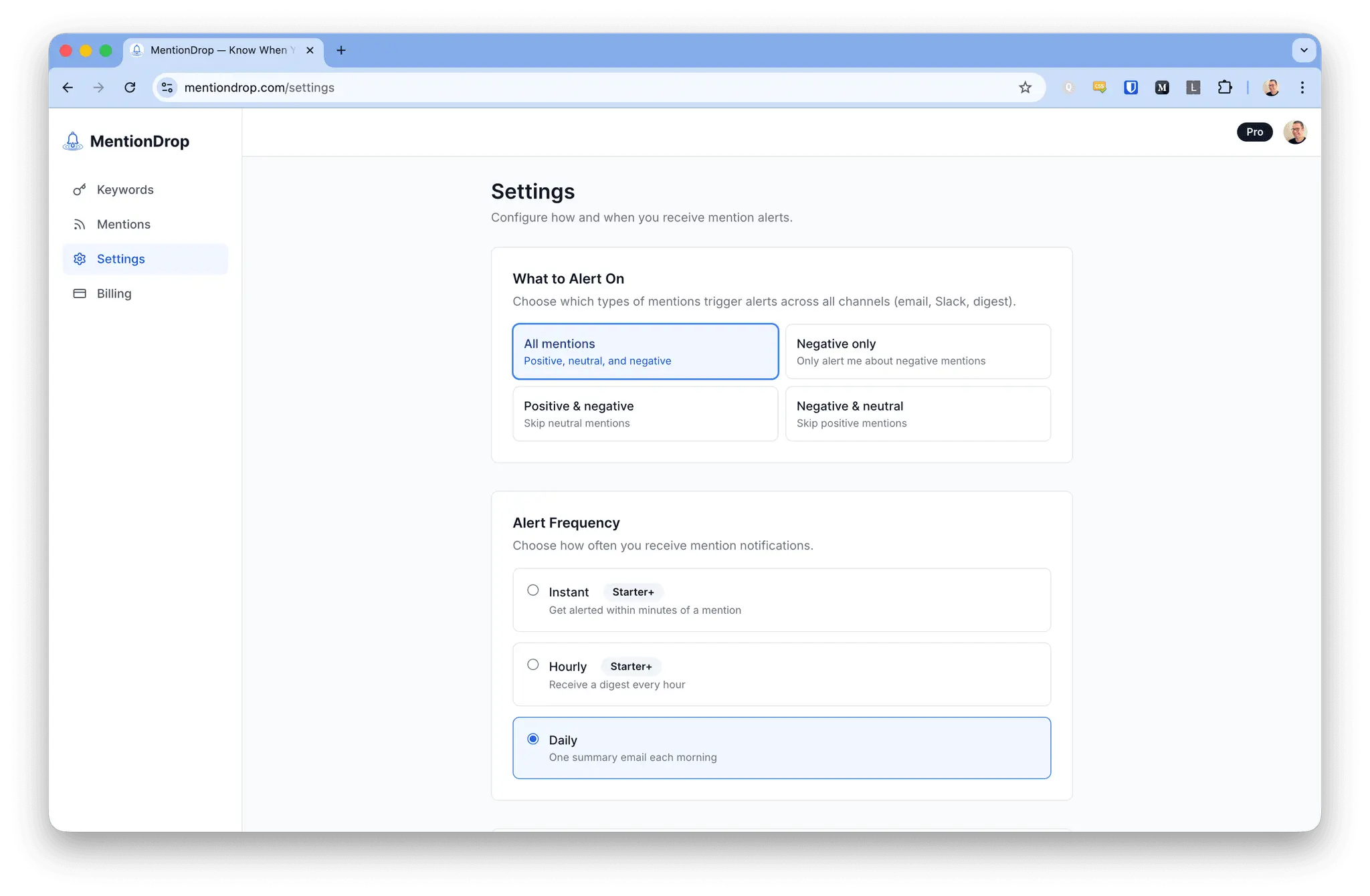 Screenshot 2 of MentionDrop