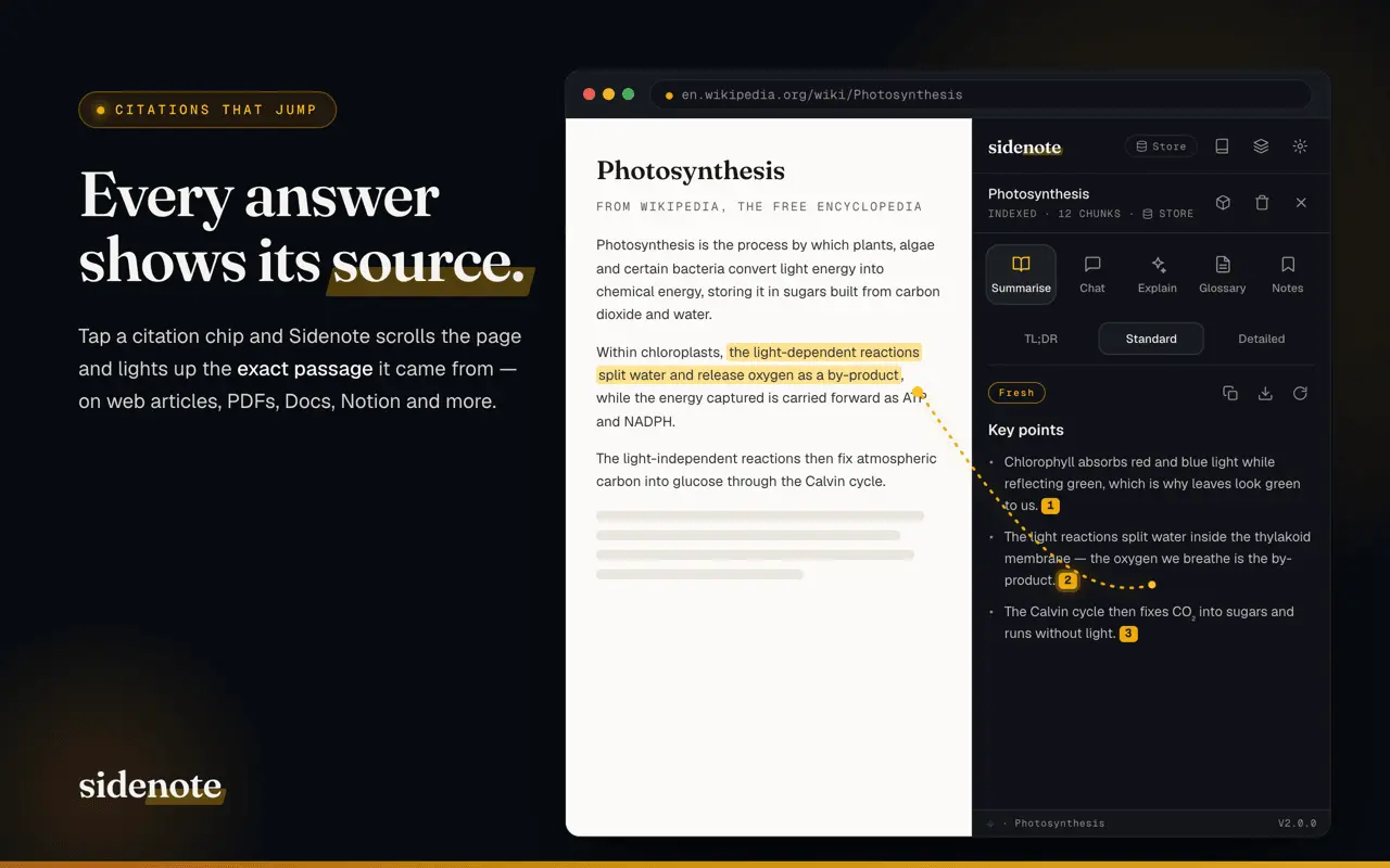 Screenshot 1 of Sidenote