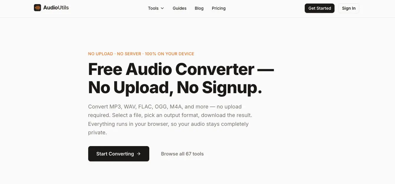 Screenshot 1 of AudioUtils