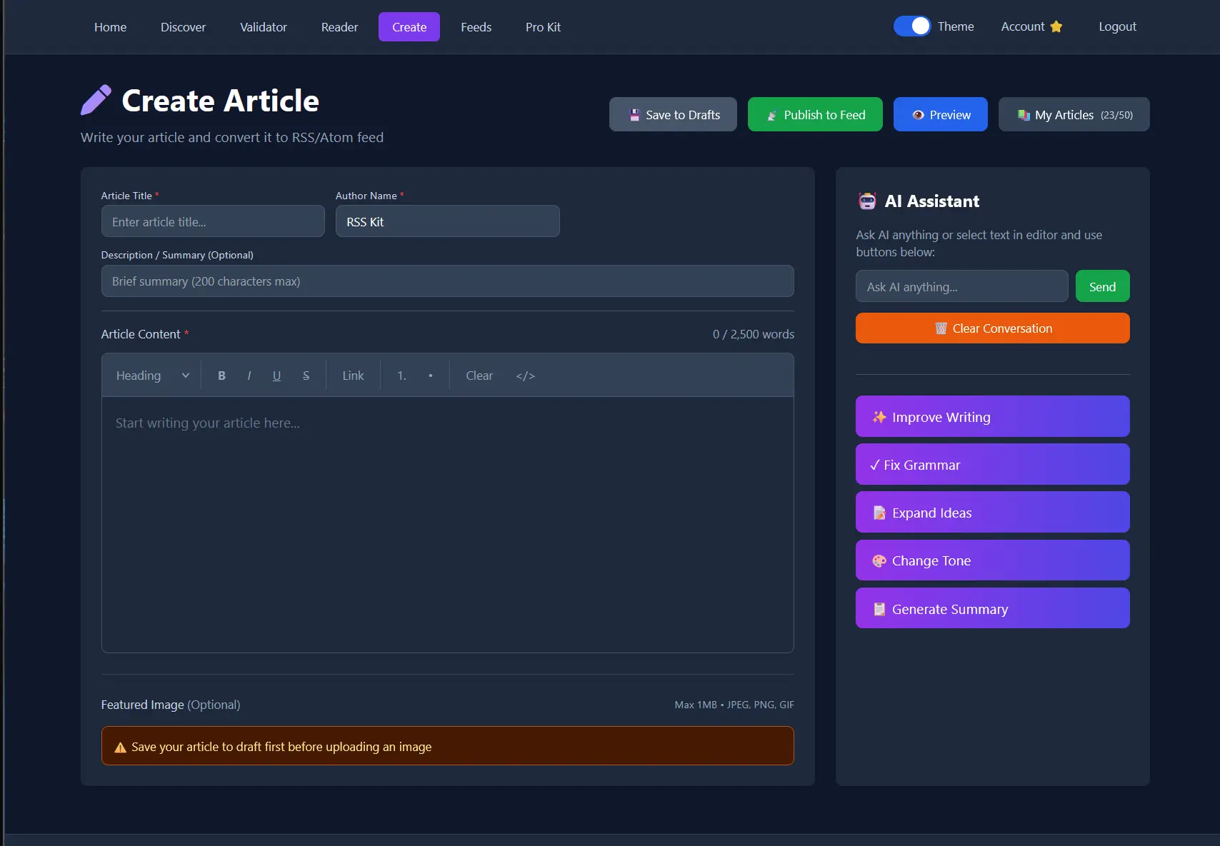 Screenshot 10 of RSS Kit
