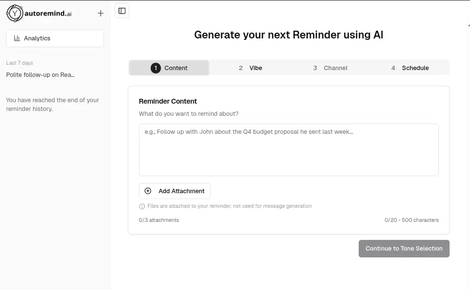 Screenshot 5 of autoremind.ai