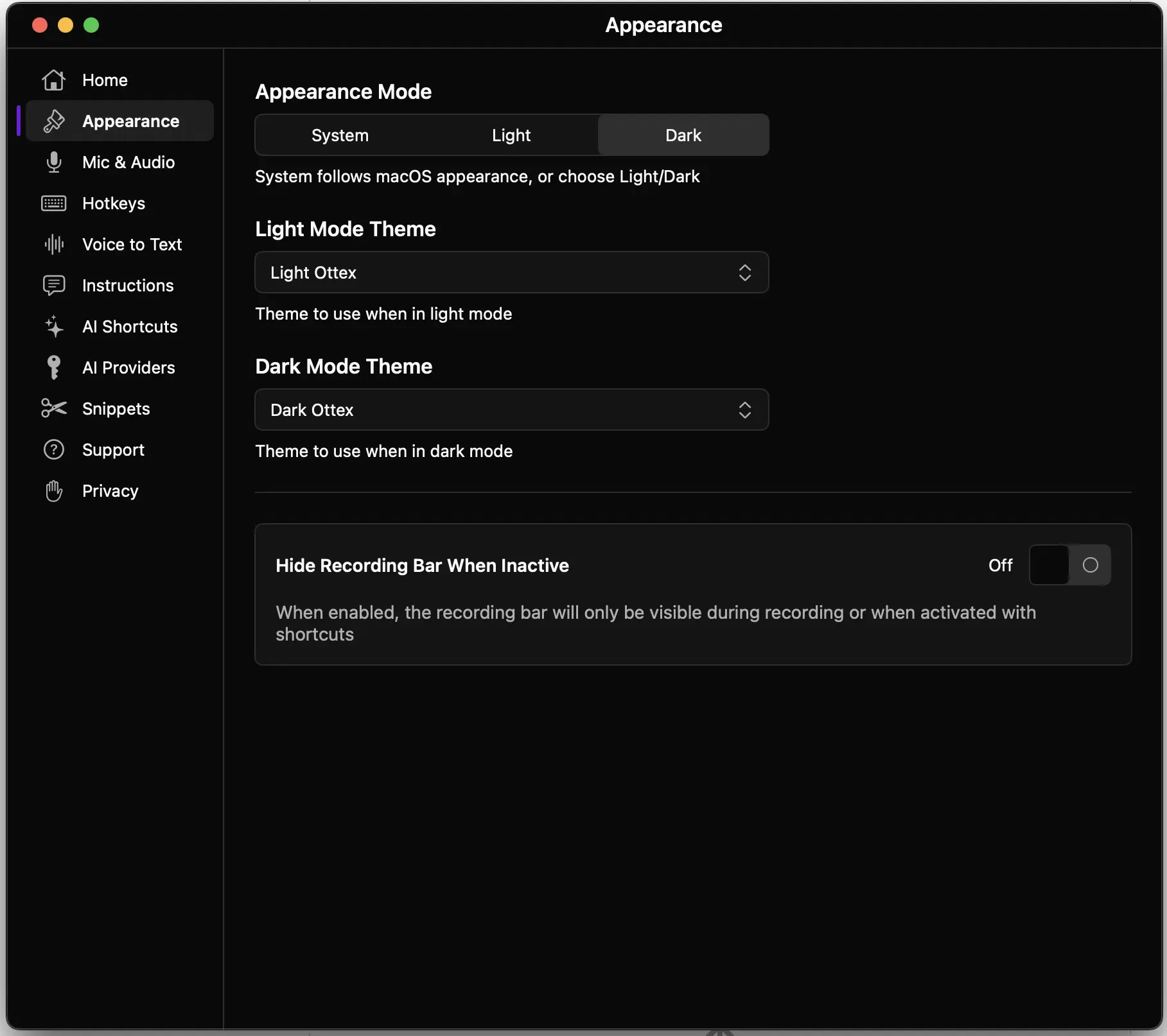 Screenshot 2 of Ottex AI