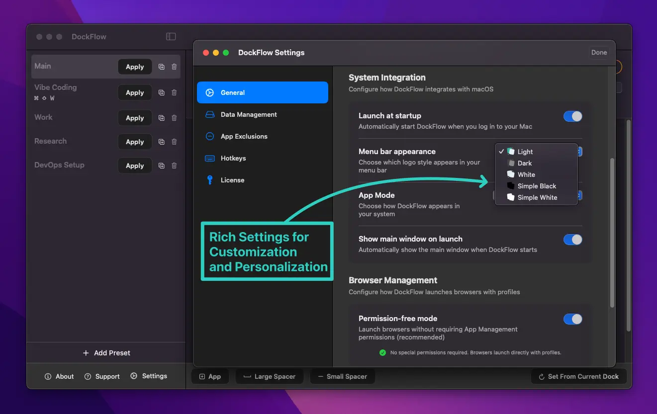 Screenshot 2 of DockFlow