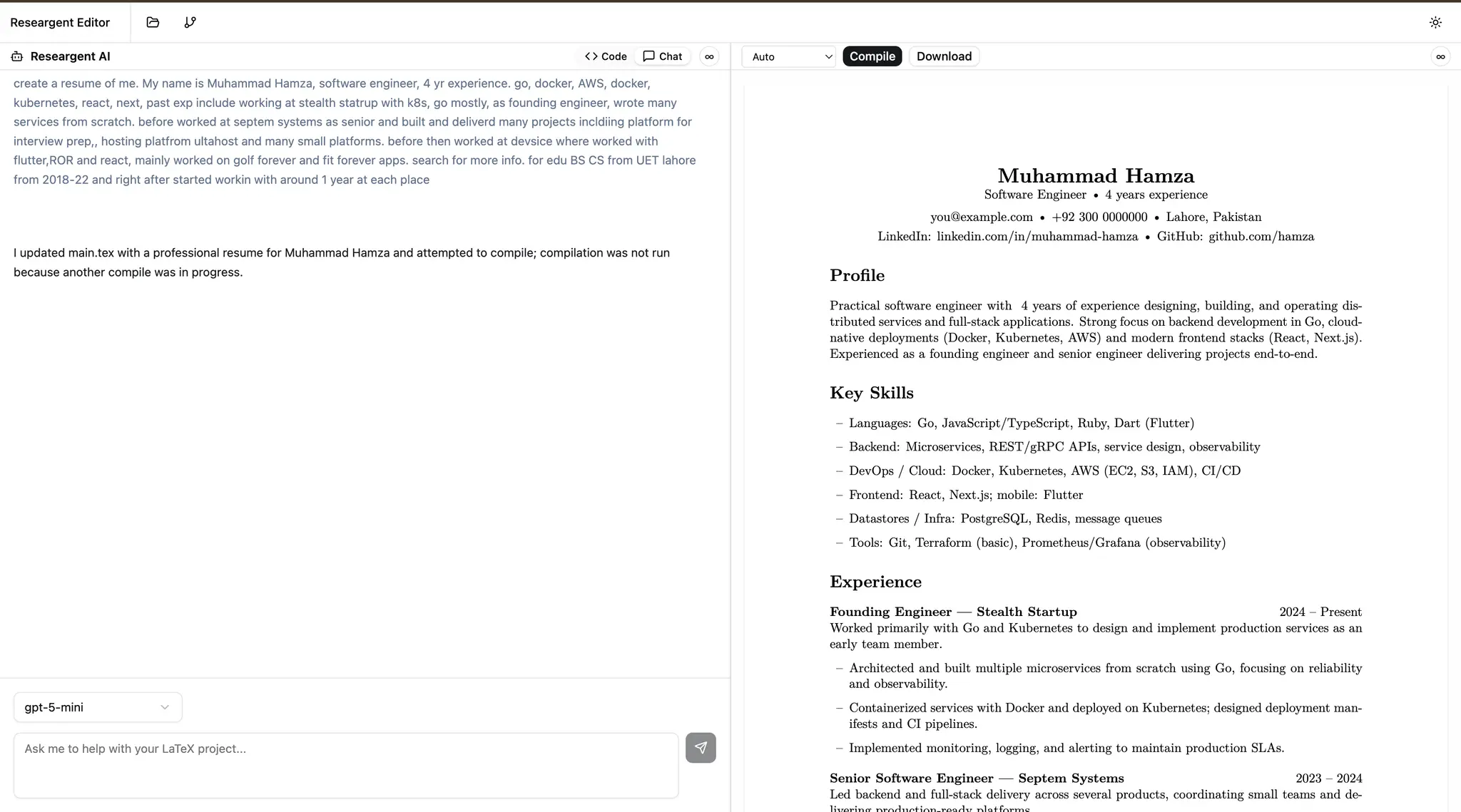 Screenshot 2 of Researgent
