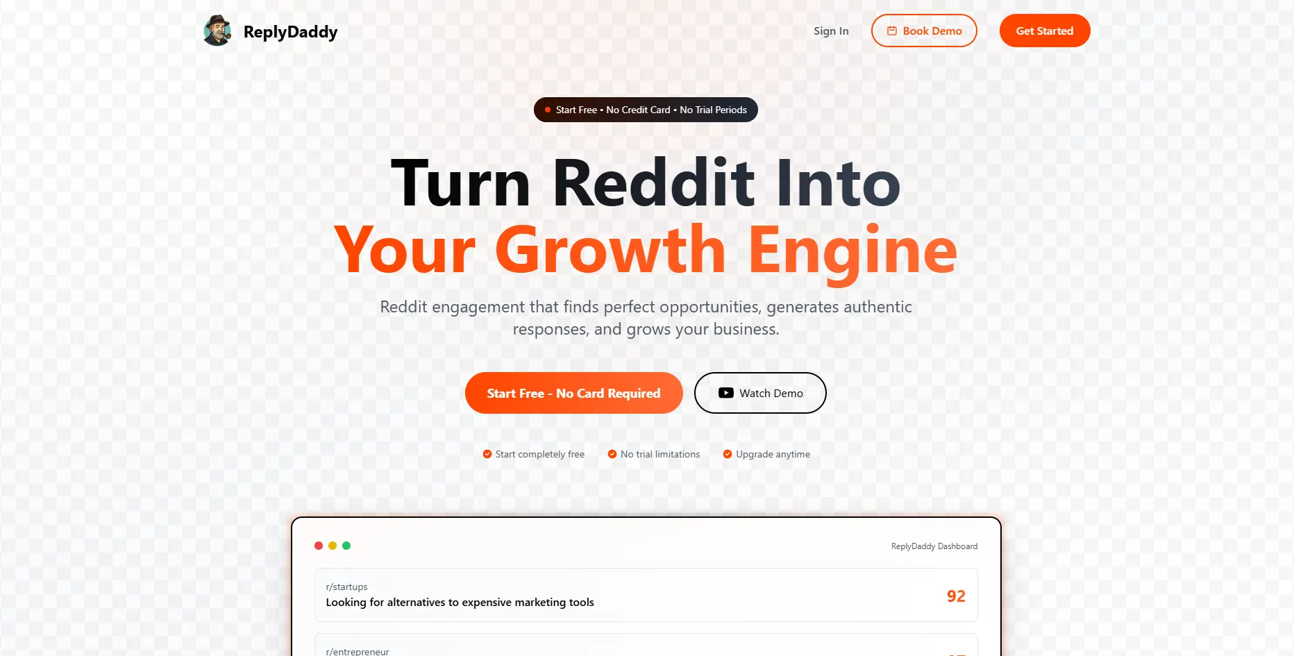 Screenshot 1 of ReplyDaddy
