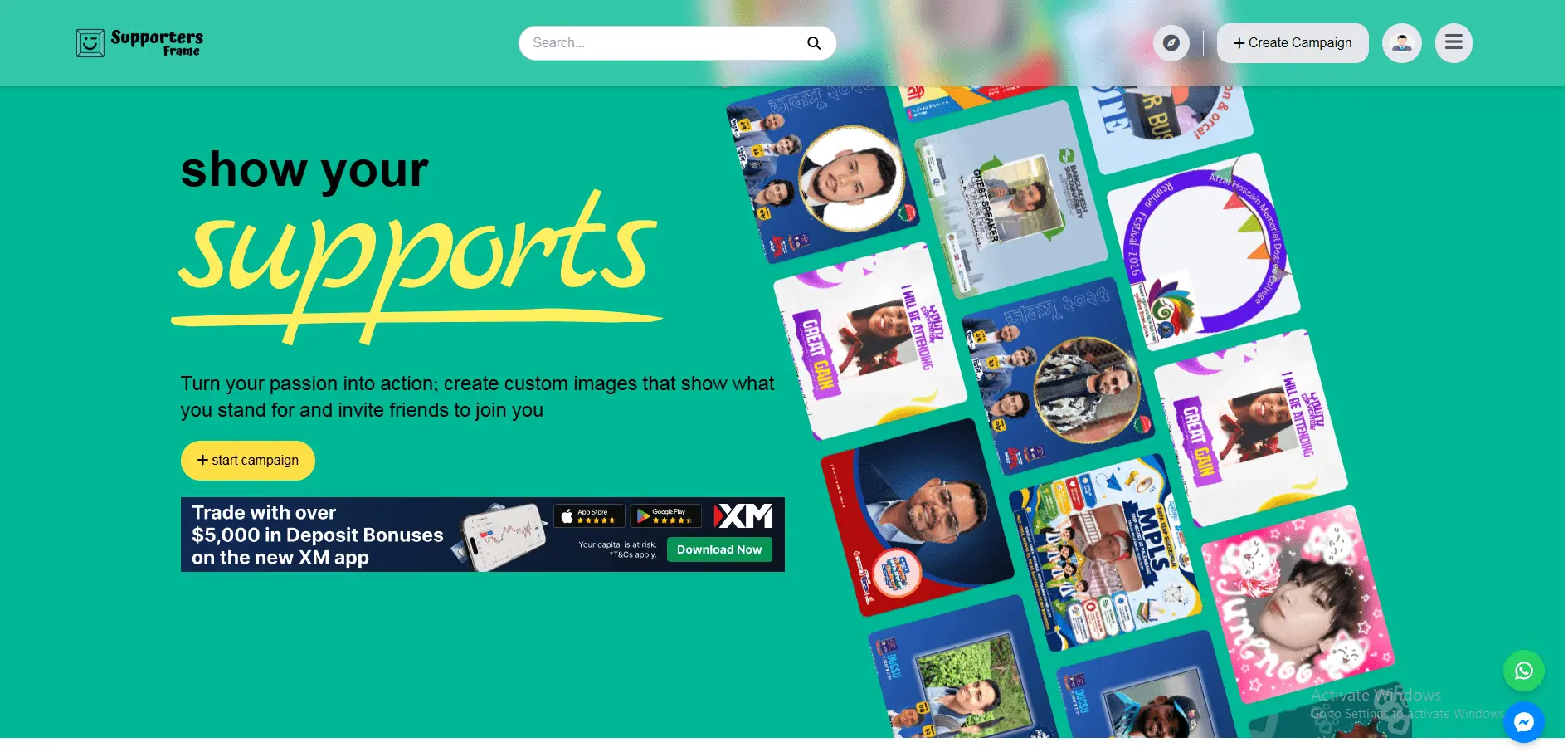 Screenshot 2 of Supporters Frame