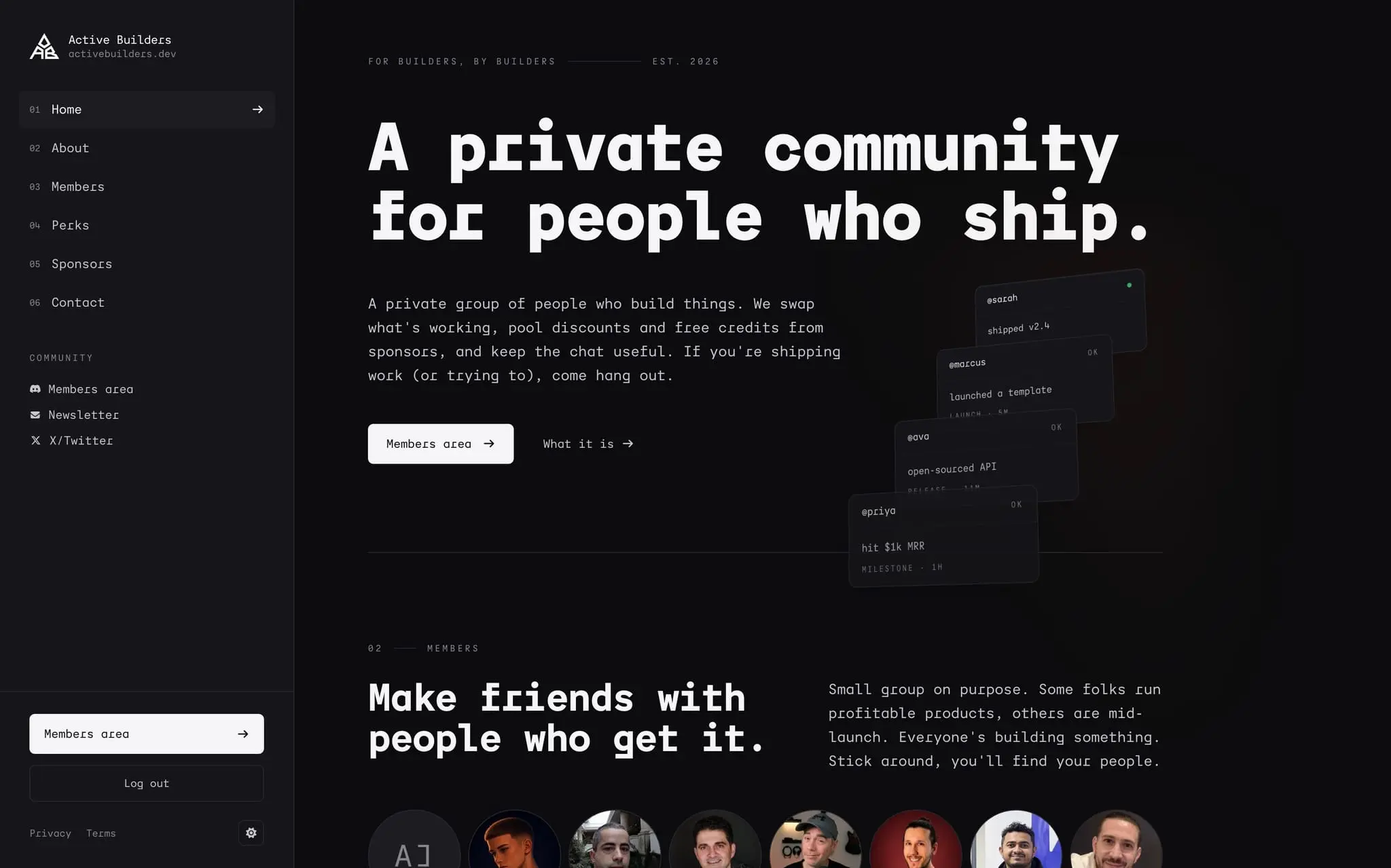 Screenshot 1 of Active Builders