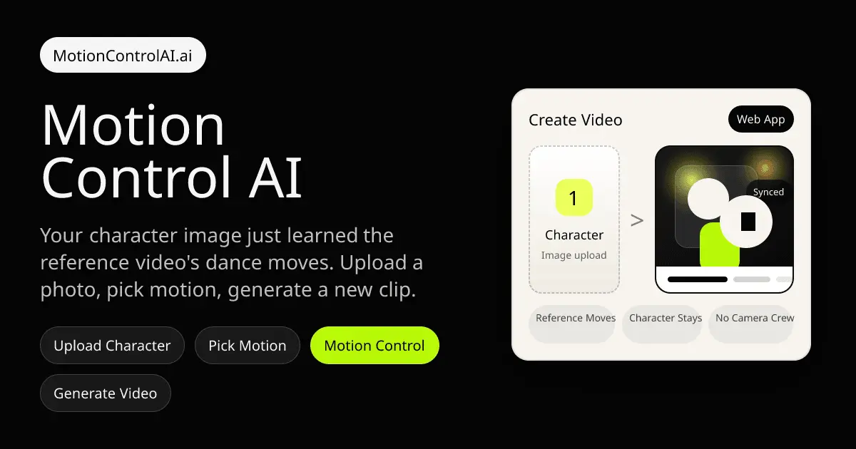 Screenshot 2 of Motion Control AI