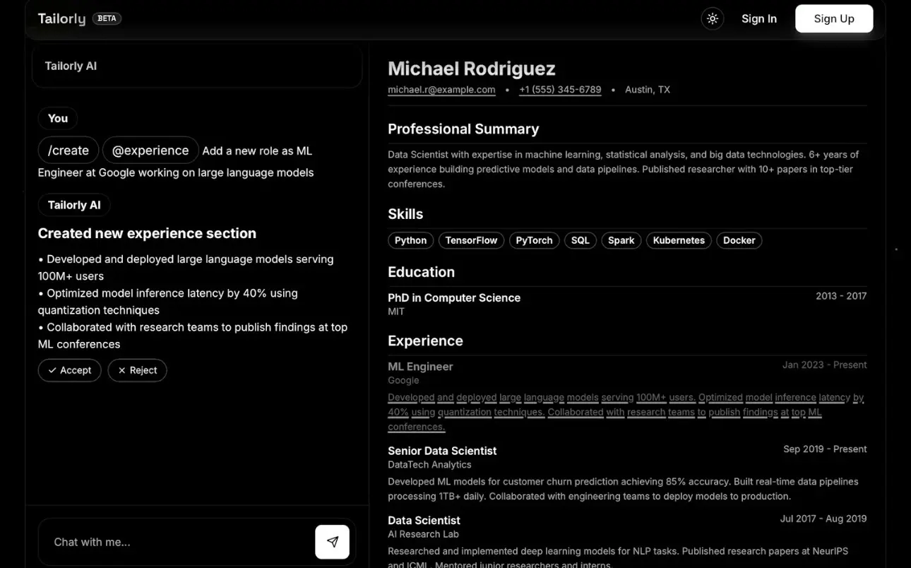 Screenshot 4 of Tailorly - AI Career OS