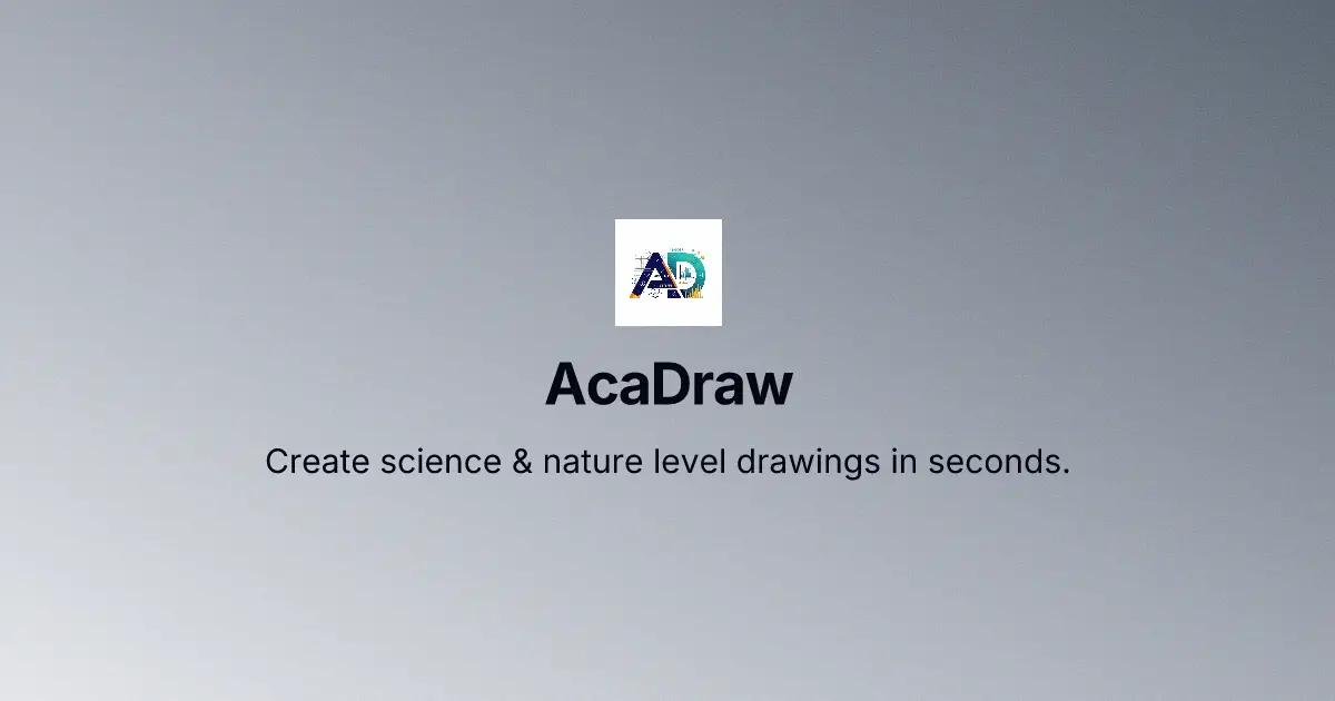 Screenshot 1 of AcaDraw - AI Science Drawing Tool