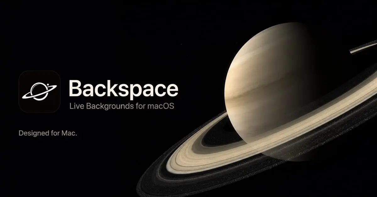 Screenshot 1 of Backspace: macOS Live Wallpapers