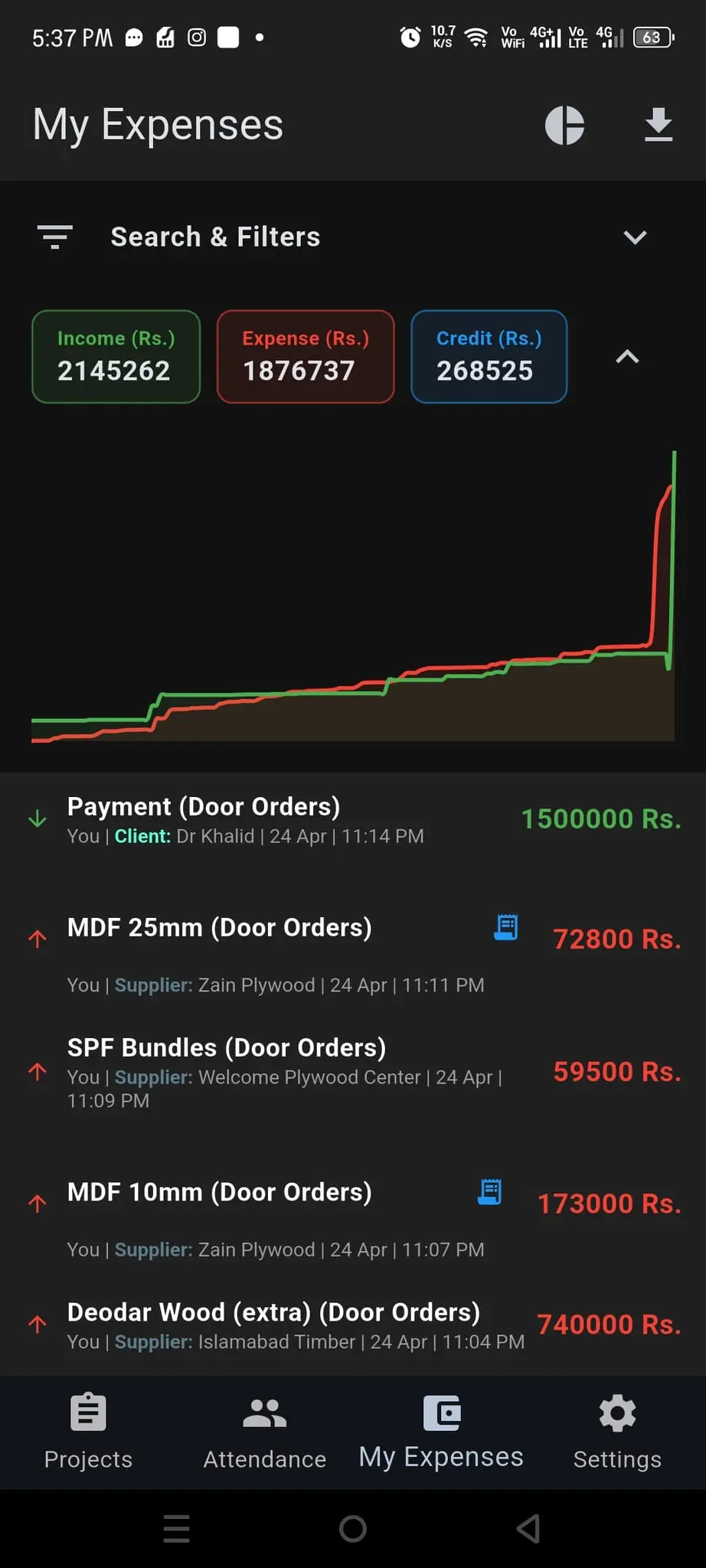 Screenshot 1 of CostTalk: Team Expense Tracker