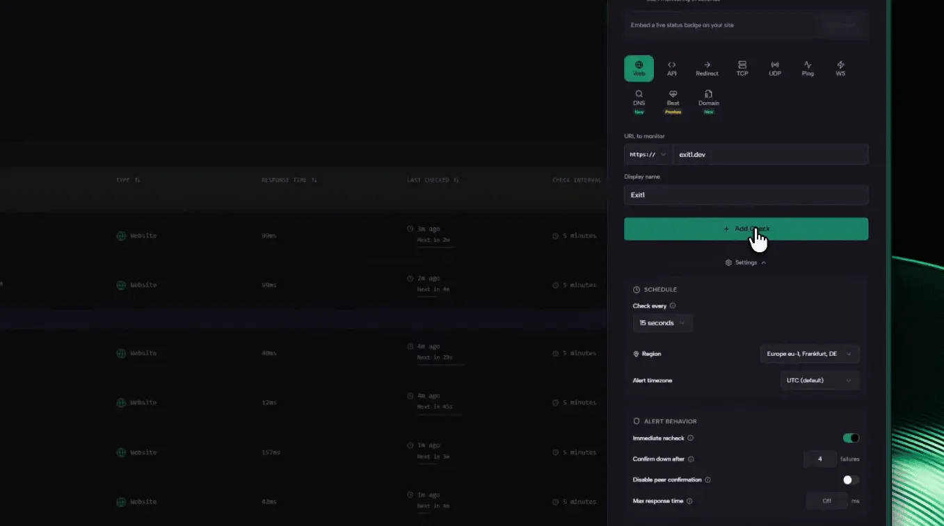 Screenshot 2 of Exit1.dev
