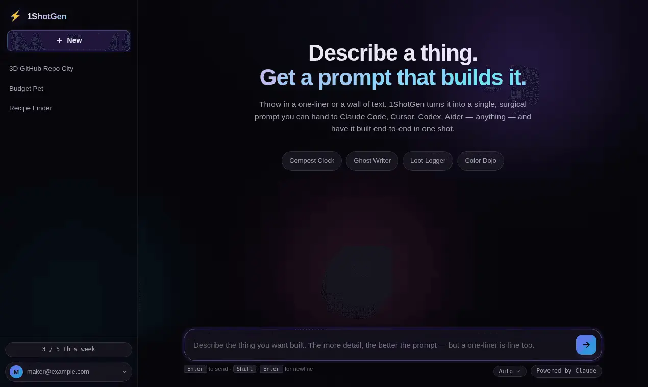 Screenshot 4 of 1ShotGen