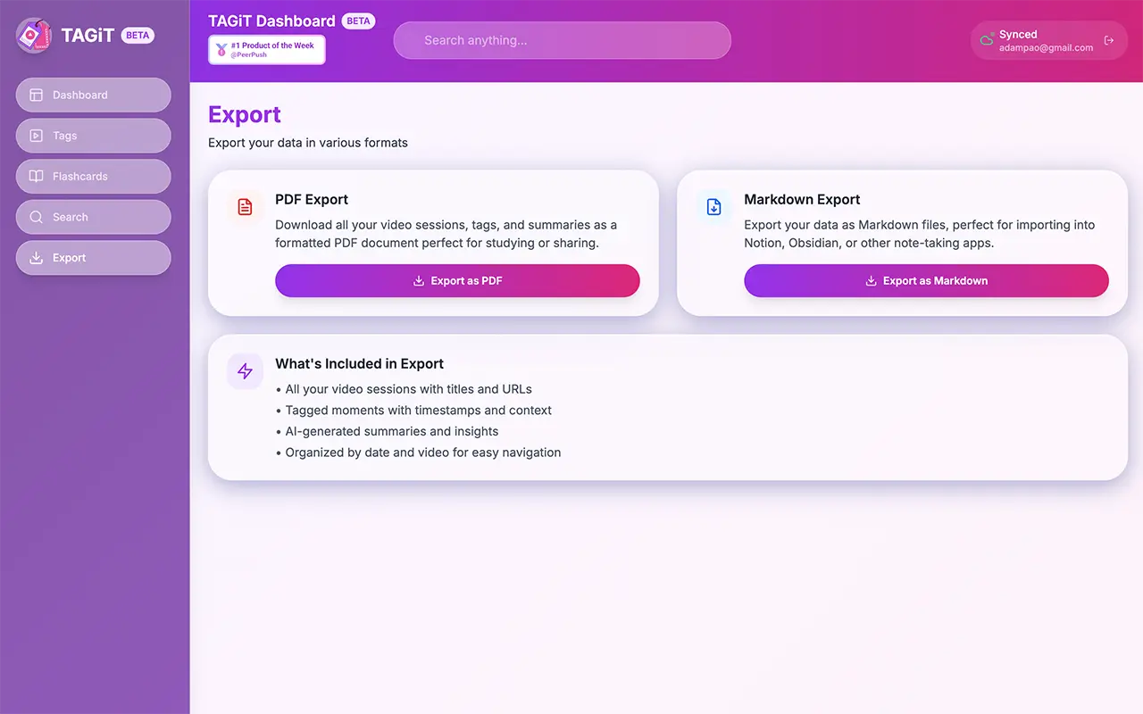 Screenshot 3 of TAGiT - Smart Bookmarks for Video