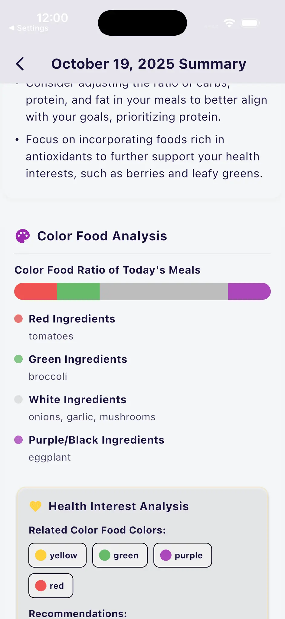 Screenshot 5 of FoodLog AI - Calorie Tracker
