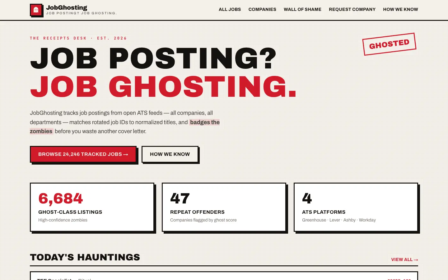 Screenshot 5 of JobGhosting